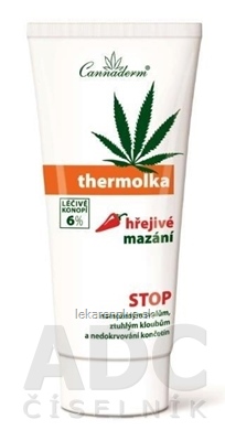 Cannaderm THERMOLKA hrejivé konopné mazanie 1x200 ml