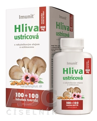 Imunit HLIVA ustricová 800 mg s rakytník. a echin. cps 100+100 naviac (BONUS) 1x200 ks