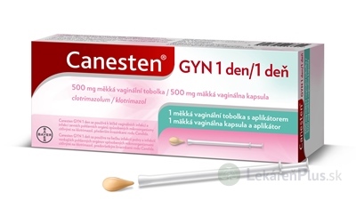 Canesten GYN 1 deň mäkká vaginálna kapsula cps vam 500 mg (blis.PVC/PVDC/PVC/Al+ 1 PP aplikátor), 1x1 set