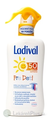 Ladival PRE DETI SPF 50 sprej na ochranu proti slnku 1x200 ml