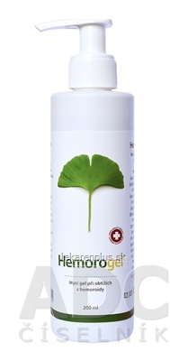 Hemorogel intímny umývací gél s pumpičkou 1x200 ml