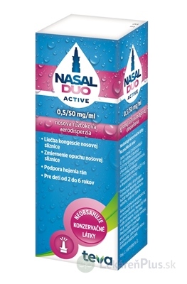 NASAL DUO ACTIVE 0,5/50 mg/ml aer nao 90 dávok (fľ. s mech.rozpraš.) 1x10 ml