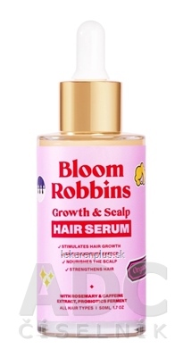 Bloom Robbins Growth & Scalp HAIR SERUM sérum na rast vlasov s rozmarínom 1x50 ml