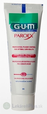 GUM zubný gél PAROEX (CHX 0,12%) 1x75 ml