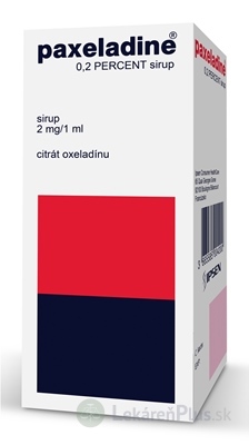 Paxeladine 0,2 PERCENT sirup sir (fľ.skl.+PP odmerka) 1x100 ml