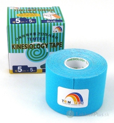 TEMTEX KINESOLOGY TAPE TOURMALINE tejpovacia páska, 5 cm x 5 m, modrá 1x1 ks