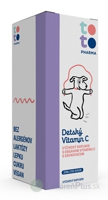 TOTO Detský Vitamín C kvapky s dávkovacou pumpičkou 1x20 ml