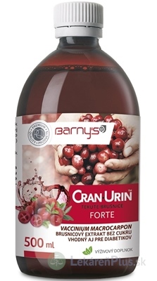 Barnys CRAN-URIN FORTE tekuté brusnice 1x500 ml