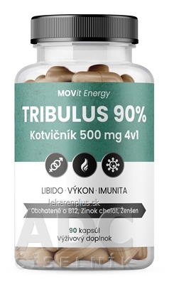 MOVit TRIBULUS 90% Kotvičník 500 mg 4v1 cps 1x90 ks