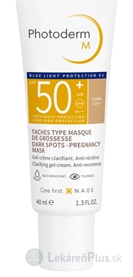 BIODERMA Photoderm M SVETLÝ SPF 50+ gél - krém (Pigmentové škvrny - tehotenská maska) 1x40 ml