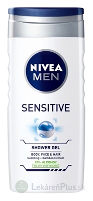 NIVEA MEN Sprchový gél SENSITIVE 3v1 na telo, tvár a vlasy 1x250 ml