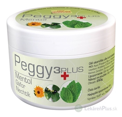 PEGGY 3PLUS Mentol gél 1x250 g