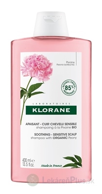 KLORANE ŠAMPÓN s BIO pivóniou citlivá a podráždená vlasová pokožka 1x400 ml
