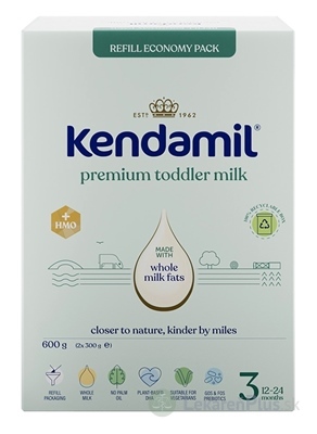 KENDAMIL Premium 3 HMO+ mliečna výživa malých detí (od ukonč. 12. mesiaca) 1x600 g