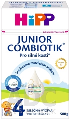 HiPP 4 JUNIOR COMBIOTIK (inov.2023) mliečna výživa pre batoľatá (od 2 rokov) 1x500 g