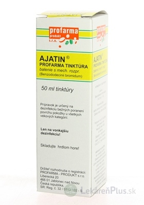 AJATIN PROFARMA TINKTÚRA sol der (fľ.skl.hnedá+mech.rozpraš.) 1x50 ml