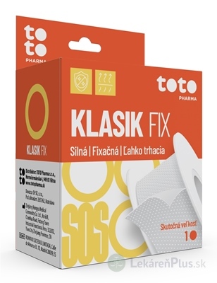 TOTO KLASIK FIX fixačná páska, cievka 2,5 cm x 5 m, 1x1 ks