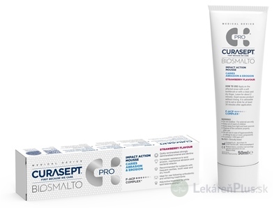 CURASEPT BIOSMALTO C.A.E. dentálna pena, príchuť jahoda 1x50 ml