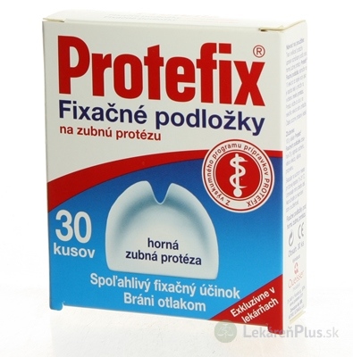 Protefix Fixačné podložky na hornú zubnú protézu fixačná podložka 1x30 ks