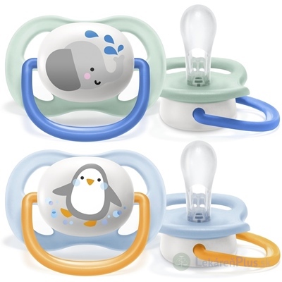 AVENT CUMLÍK 0-6M Ultra air zvieratko, chlapec na utišovanie, silikón (inov.2021) 1x2 ks