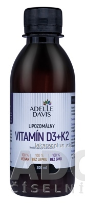 Adelle Davis Lipozomálny VITAMÍN D3+K2 1x200 ml