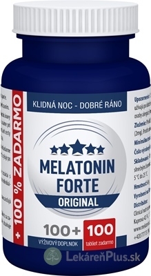 MELATONÍN FORTE ORIGINAL - Clinical tbl 100+100 zdarma (200 ks)