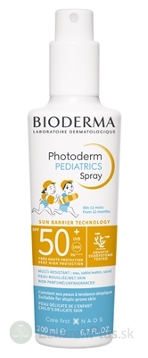 BIODERMA Photoderm PEDIATRICS Sprej SPF 50+ (od 12 mesiacov) 1x200 ml