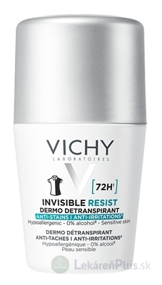 VICHY INVISIBLE RESIST DETRANSPIRANT 72H detranspirant proti zápachu, roll-on 1x50 ml