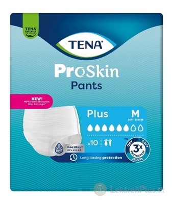 TENA Pants Plus M naťahovacie inkontinenčné nohavičky (inov.2024) 1x10 ks