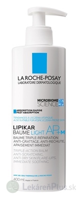 LA ROCHE-POSAY LIPIKAR BAUME LIGHT AP+ M relipidačný telový balzam 1x400 ml