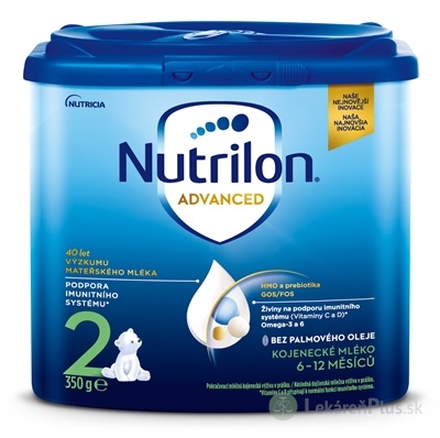 Nutrilon Advanced 2 následná mliečna dojčenská výživa v prášku (6-12 mesiacov) 1x350 g