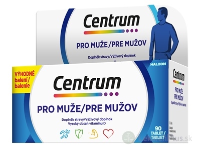 Centrum pre mužov tbl 1x90 ks