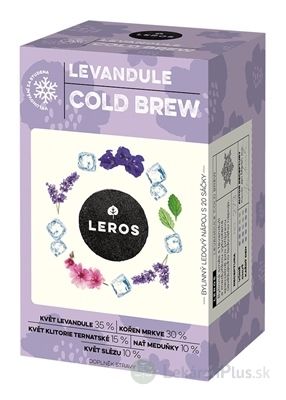 LEROS COLD BREW LEVANDUĽA nálevové vrecká (inov. 2024) 20x1,2 g (24 g)