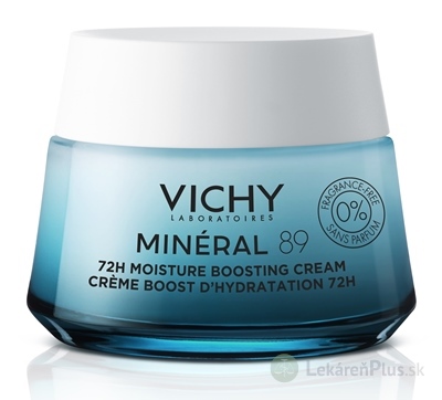 VICHY MINERAL 89 72H MOISTURE CREAM FRAGRANCE-FREE hydratačný krém, bez parfumácie 1x50 ml