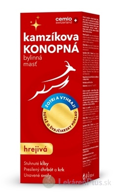Cemio Kamzíkova konopná masť hrejivá (inov.2024, súťaž) 1x200 ml