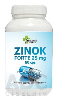 Slovakiapharm ZINOK FORTE 25 mg cps 1x60 ks