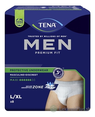 TENA Men Protective Underwear Maxi L/XL pánske naťahovacie inkontinenčné nohavičky 1x8 ks