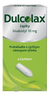 Dulcolax čapíky sup 10 mg (blis.Al/PE) 1x6 ks