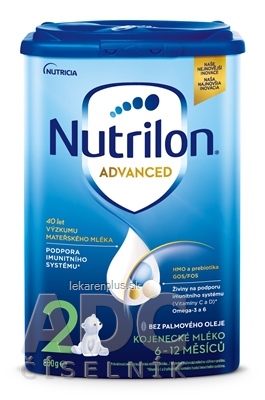 Nutrilon Advanced 2 následná mliečna dojčenská výživa v prášku (6-12 mesiacov) 6x800 g (4800 g)