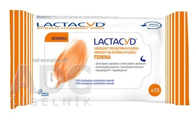 LACTACYD FEMINA obrúsky na intímnu hygienu 1x15 ks