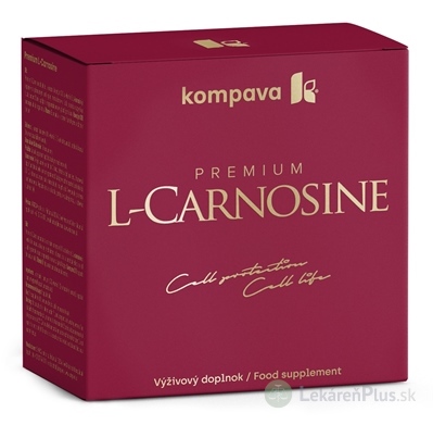 kompava Premium L-Carnosine + Darček cps 60 ks + ACIDO FIT tbl eff 10 ks grátis, 1x1 set