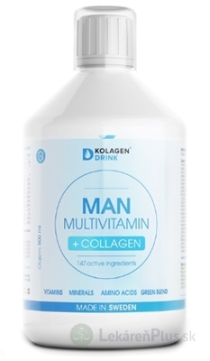KolagenDrink MAN MULTIVITAMIN + COLLAGEN sirup, multivitamín pre mužov 1x500 ml