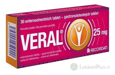 VERAL 25 mg tbl ent (blis. Al/PVC) 1x30 ks