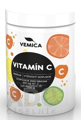 VEMICA Vitamín C (dóza) prášok 1x1000 g
