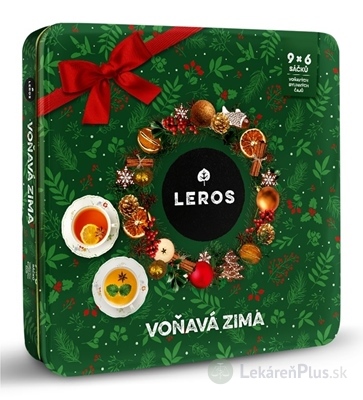 LEROS VOŇAVÁ ZIMA 4 9 druhov čajov po 6 nálevových vrecúšok (inov. 2024) (96,6 g), 1x1 set