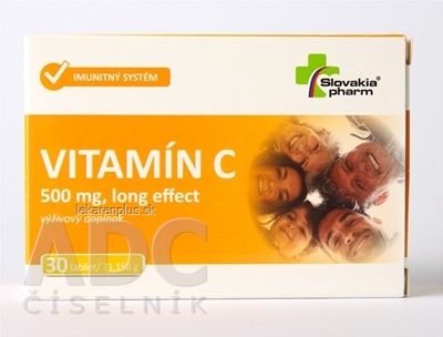 Slovakiapharm VITAMÍN C 500 mg long effect tbl 1x30 ks