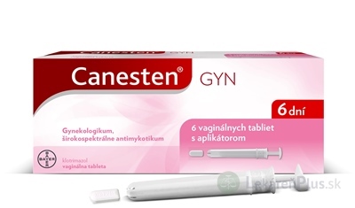 Canesten GYN 6 dní tbl vag 100 mg (fólia Al) 1x6 ks