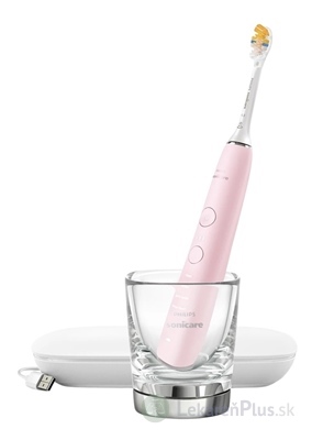 Philips Sonicare DiamondClean 9000 Rose NG elektrická sonická zubná kefka (HX9911/21) s nabíjacím puzdrom a pohárom, ružová, 1x1 set