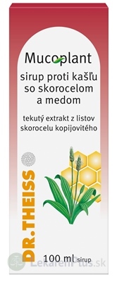 Mucoplant Sirup proti kašľu so skorocelom a medom sir (fľ.skl.hnedá) 1x100 ml