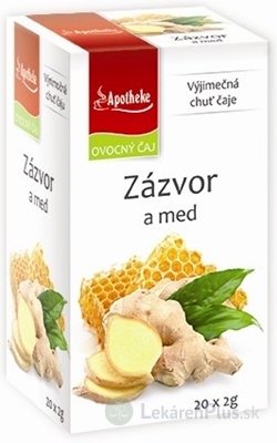 APOTHEKE PREMIER SELECTION ČAJ ZÁZVOR A MED 20x2 g (40 g)